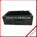Pure Black Box Natural Stone Outdoor Wash Basin YL-Y098